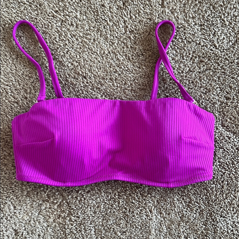 Shade & Shore Bright Purple Bikini Top